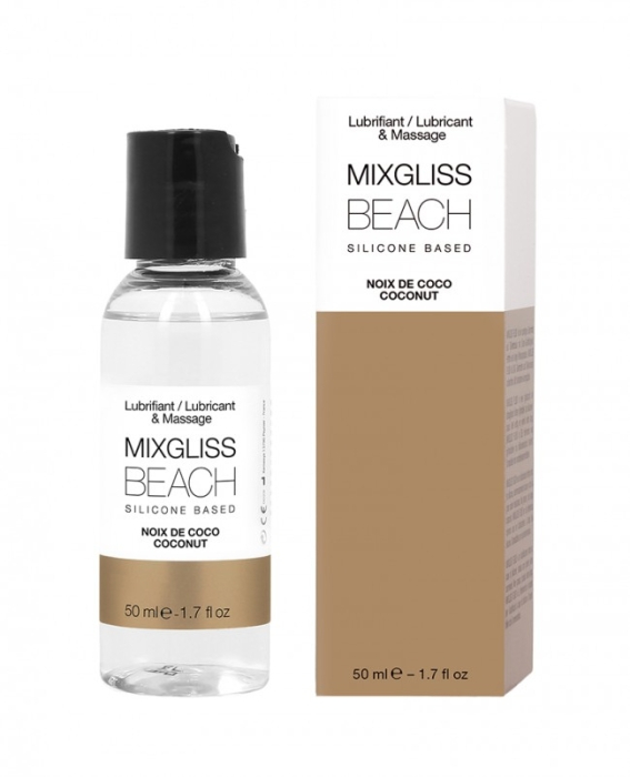 Флюид на силиконовой основе "MixGliss Beach" с ароматом кокоса, 50ml 